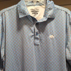 Men's Blue Patterned Shirt